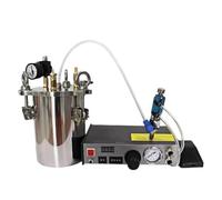 DUOCAI Serbatoio a Pressione for l'erogazione di Colla da 1L/2L/3L Distributore Automatico di Colla Adesiva siliconica Digitale for Resina epossidica, Serbatoio 1/2/3L(2L)