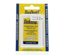 Duodent Stuzzicadenti Legno Fine/Extra Fine Doppio lato, 100 Pezzo