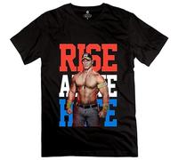 DUOduoAi Men's John Cena Rise Above Hate T Shirts Deep Heather Size S