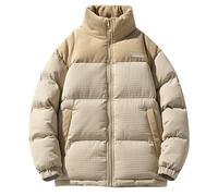 Duohropke Cord, piumino invernale da uomo, parka invernale con colletto alto, giacca Puffy, giacca invernale foderata, giacca trapuntata, giacca termica spessa, giacca a vento per le mezze stagioni