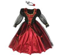 Duohropke Costume da vampiro per bambini, costume da vampiro, costume da vampiro gotico, vestito da Carnevale, abito lungo per Halloween, costume medievale, per cosplay, per il tempo libero