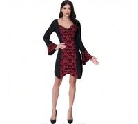 Duohropke Costume di Halloween da donna con angelo caduto ali del diavolo sacerdote ninja sirena regina uniforme vestito sexy in pelle lingerie body erotic leotard club costume in lattice