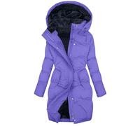 Duohropke Piumino da donna, invernale, varianti di colore, calda giacca trapuntata con tasche, giacca trapuntata in pelliccia sintetica, leggera, per outdoor, tempo libero, escursionismo, giacca per