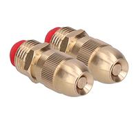 Duokon 2 Pezzi Ugelli Nebulizzatori in Ottone, Ugello Atomizzazione Regolabile da 1/2" (DN15) per Irrigazione del Giardino Prato e Agricola e Raffreddamento all'aperto