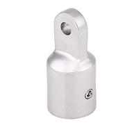 Duokon 7/8 pollici 3/4 pollici Occhiello in acciaio inossidabile, Occhiello terminale per barca Bimini Top Cap montaggio Hardware (Argento)(19mm)