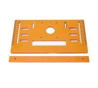 Duokon Base di Taglio per Macchina, Piastra in Plastica Tecnica, 28 X 15 Cm | Supporto motore da 4 pollici, angoli piatti di 90 gradi e obliqui di 45 gradi, tavolo di supporto manuale rotante, banco da
