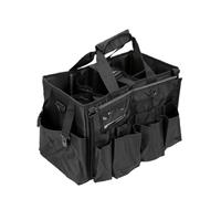 Duokon Borsa Portautensili per Pulizie di Grande capacità con Divisori Rimovibili e Cinghie per Spalle, per Trasporto a Mani Libere in Casa e in Cantiere