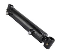 Duokon Cilindro Idraulico Doppio Effetto, 5 Cm Alesaggio 45 Cm Corsa, for | Pressione di esercizio 3000 PSI, filettatura porta SAE6, capacità di carico di 9400 libbre, struttura in acciaio