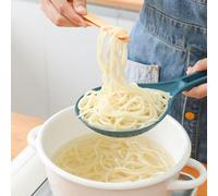 Duokon Cucchiaio per Schiumarola con Fessura Cucchiaio per Colino in Plastica PP Supporto per Morsetto a Maglia Fine di Grande capacità 14 X 5,4 Pollici per Bollire Gnocchi di Pasta e Verdure