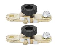 Duokon Interruttore di Disconnessione Batteria Laterale, Tipo a Manopola, | Terminali conici da 15 a 17 mm, isolamento batteria 125 A CC 12 V, lega di zinco per auto, , barche