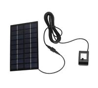 Duokon Kit Pompa Solare per Acqua 9V 2.8W, Montaggio Semplice Grata Antintasamento con 4 Ugelli per Vasche per Uccelli Giardino Piscina Decorazione