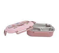 Duokon Lunch Box, Contenitore Per Il Pranzo In Acciaio Inossidabile Con Coperchio Sigillato E Scomparto Interno, Box A Tenuta Stagna Con Cucchiaio, Contenitore Per Alimenti Dei Cartoni Animati Per I