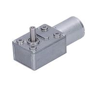 Duokon Motoriduttore a Vite Senza Fine DC 12V 10rpm in Metallo | Corpo in Ottone e Alluminio, Albero di Uscita Autobloccante, Orientamento Albero Verticale, per Apri Finestra, Apri Porta,
