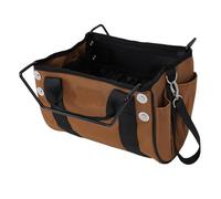 Duokon Portautensili per Scala, Borsa per Attrezzi per Scala Resistente con Bocca Larga e Scomparti Multipli, Organizer Pieghevole in Tessuto Oxford per Riporre la