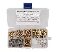 Duokon Set di Supporti Kit Assortimento di Elementi di Fissaggio per Dadi | Dimensioni Filettatura M2 M2.5 M3, Kit di Fissaggio per L'industria Elettronica, Superficie Non Trattata, Include Scatola