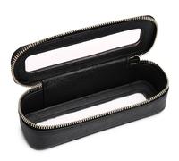 Duolan - Beauty case trasparente da viaggio per cosmetici da viaggio trasparente, B/Nero, Slim, Borsa per pennelli da trucco