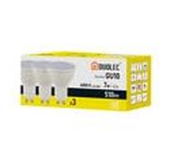 DUOLEC Confezione da 3 LED dicroica GU10 7 W 4000 K 510 lm