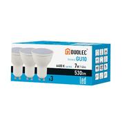 Duolec Pack3 dicroica led gu10 7w 6400k 530lm