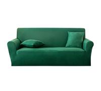 DUOLEH Copridivano a 1/2/3/4 posti, altamente elasticizzato, 1 pezzo, lavabile, per animali domestici, cani, gatti, antiscivolo (4 posti, verde)