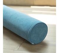 DUOLEH Cuscino cilindrico rotondo con supporto per collo, per divano, letto, auto, cuscino per testiera, ideale per massaggi e yoga, cuscino per bracciolo (60 x 15 cm, blu)