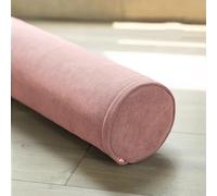 DUOLEH Cuscino cilindrico rotondo con supporto per collo, per divano, letto, auto, cuscino per testiera, ottimo per massaggi e yoga, cuscino per bracciolo (50 x 10 cm, rosa)