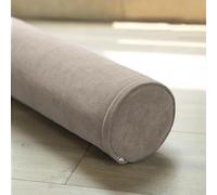 DUOLEH Cuscino cilindrico rotondo con supporto per collo, per divano, letto, auto, cuscino per testiera, ideale per massaggi e yoga, cuscino per bracciolo (50 x 15 cm, caffè)