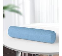 DUOLEH Cuscino cilindrico rotondo per letto, cuscino di supporto per bracciolo lombare rimovibile, cuscino cilindrico per dormire, protezione per comodino (50 x 12 cm, blu scuro)
