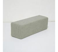 DUOLEH Cuscino di supporto per bracciolo del divano, dimensioni personalizzate, per testiera del letto, rettangolare, con fodera rimovibile e lavabile, cuscini chiusi (40 x 20 x 10 cm, grigio)