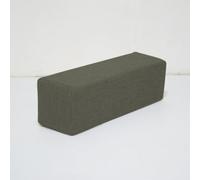 DUOLEH Cuscino di supporto per bracciolo del divano, dimensioni personalizzate, rettangolare, per testiera del letto, con fodera rimovibile e lavabile, cuscini chiusi (80 x 20 x 10 cm, grigio scuro)