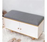 DUOLEH Cuscino per panca da finestra, tappetino per scarpe e veranda, lavabile, per cucina, 2/3 posti, per divano, soggiorno, sedia a pianoforte (110 x 45 x 5 cm, grigio1)