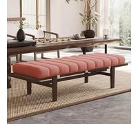 DUOLEH Cuscino per panchina, spesso e morbido, con cerniera, cuscino antiscivolo per altalena, tatami, cucina, casa, 2 3 posti (150 x 30 x 4,5 cm, rosa)