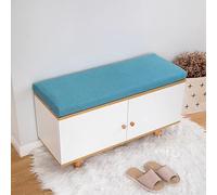 DUOLEH Cuscino per sedia lunga, per panca da interni, a 2/3/4 posti, per panca da pranzo, divano, spessore 5 cm, con rivestimento rimovibile (70 x 30 x 5 cm, blu)