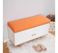 DUOLEH Cuscino per sedia lunga, per panca da interni, a 2/3/4 posti, per panca da pranzo, divano, spessore 5 cm, con rivestimento rimovibile (60 x 40 x 5 cm, arancione)