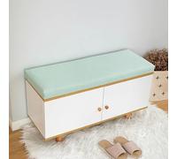 DUOLEH Cuscino per sedia lunga, per panca da interni, a 2/3/4 posti, per panca da pranzo, divano, spessore 5 cm, con rivestimento rimovibile (60 x 40 x 5 cm, verde)
