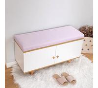 DUOLEH Cuscino per sedia lunga, per panca da interni, a 2/3/4 posti, per panca da pranzo, divano, spessore 5 cm, con rivestimento rimovibile (160 x 50 x 5 cm, viola)
