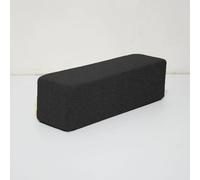 DUOLEH Cuscino rettangolare per bracciolo del divano, con cerniera, dimensioni personalizzate, cuscino di supporto lombare per testiera e parete, con fodera rimovibile (40 x 20 x 20 cm, nero)