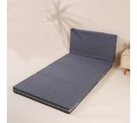 DUOLEH Materasso singolo pieghevole a pavimento, materasso pieghevole in memory foam, con borsa portaoggetti e copertura lavabile, spessore 10 cm, letto per ospiti, letto pieghevole in quadruplo