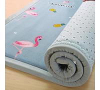 DUOLEH Tappeti morbidi per pavimenti, spessi tatami giapponesi, tappetini per gattonare spesso, antiscivolo, a pelo corto, per soggiorno e camera da letto, non perdono peli (200 x 200 cm, stile 1)