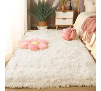 DUOLEH Tappeto morbido per soggiorno, antiscivolo, non perde pelo, extra large, moderno, lavabile, decorazione per la casa, camera da letto, dormitorio, salotto (200 x 290 cm, beige)