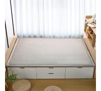 DUOLEH Tatami - Tappeto per camera dei bambini, soffice a pelo corto, lavabile, decorativo, per la casa, 140 x 200 cm, grigio chiaro