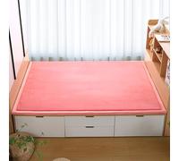 DUOLEH Tatami - Tappeto per camera dei bambini, soffice a pelo corto, per camera da letto e soggiorno, lavabile, decorativo, per la casa, con retro antiscivolo, 120 x 200 cm, rosa)