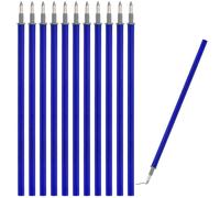 Duoleimi 12 ricariche cancellabili blu - Ricariche Legami e penna cancellabile Eberhard Faber - Compatibili con ricariche Legami blu - Punta da 0,7 mm, altezza 13 cm
