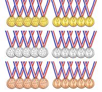 Duoleimi 40 medaglie olimpiche, medaglie Personalizzate per Bambini, medaglie per Calcio, Compleanni, Sci, Sport, premi, Mini Olimpiadi, Diametro 3,8 cm