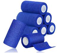 Duoleimi Benda autoadesiva per Cane, Gatto, Cavallo - 8 Rotoli 7,5 cm x 4,5 m! Benda di Fissaggio autoadesiva e Flessibile, Benda Adesiva autoadesiva, Benda di Cotone per la Cura Rapida delle ferite.