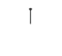 DUOLINE KIT 2 DISTANZIATORI A SOFFITTO LUNGHE NERO H. 12,5CM PER SISTEMA BINARIO