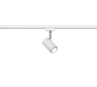 DUOLINE MARLEY SPOT ORIENTABILE METALLO BIANCO L. 10,2CM PER SISTEMA BINARIO 1 LUCE ATTACCO GU11