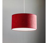 Duolla Lampada a sospensione Bristol, motivo intrecciato, rosso Duolla