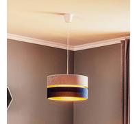 Duolla Lampada a sospensione Duo blu marino/grigio/oro Ø40cm 1 lampadina Duolla