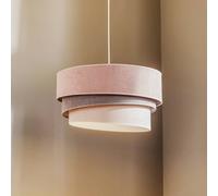Duolla Lampada a sospensione Pastell Trio rosa/grigio/grigio chiaro Duolla