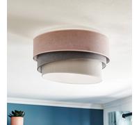 Duolla Plafoniera Pastell Trio Ø 45 cm rosa/grigio/grigio chiaro Duolla